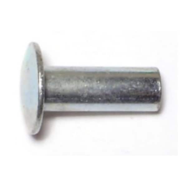 Midwest Fastener Tubular Rivet, Truss Head, 3/16 in Dia., 1/2 in L, Steel Body, 36 PK 61878 - main